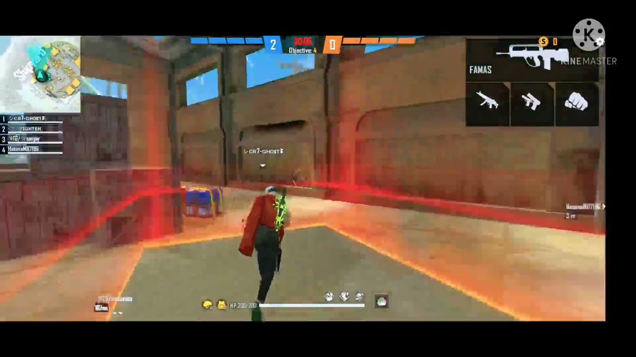 triple kills by famas gun in classic squad rank mode