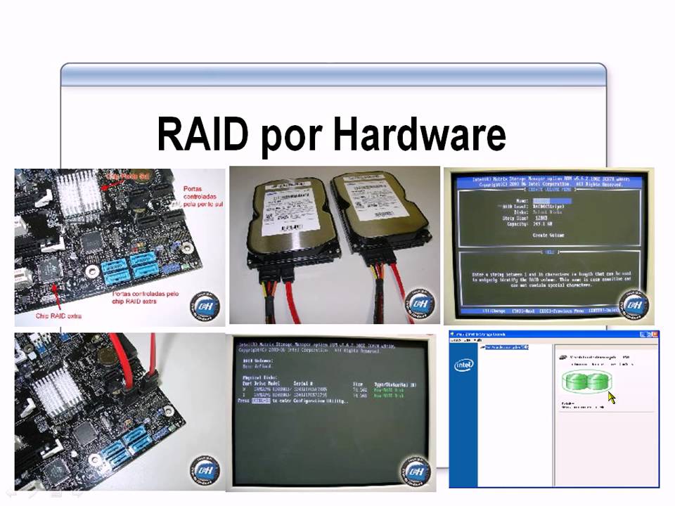 Windows 2003 - RAID 0 Striping, 1 Espelhamento e 5 Paridade - www.professorramos.com