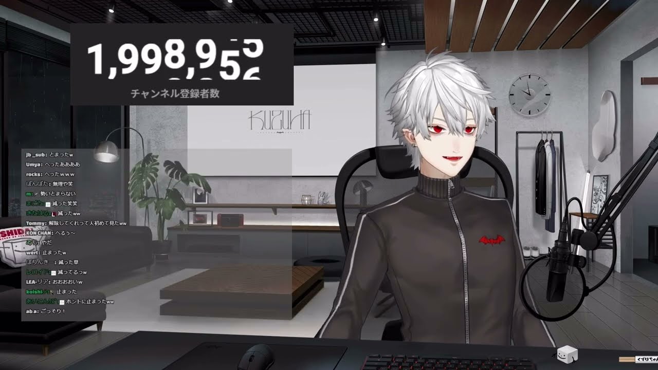 (ENG SUB) kuzuha's (chaotic) countdown to 2M subscribers [kuzuha/nijisanji]