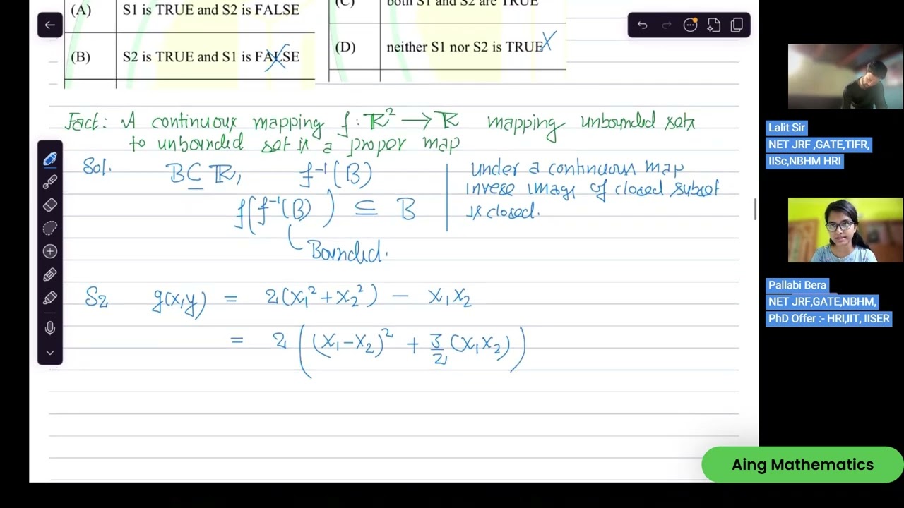 GATE 2025 Maths Solutions 🔥 | Compactness Question Explained