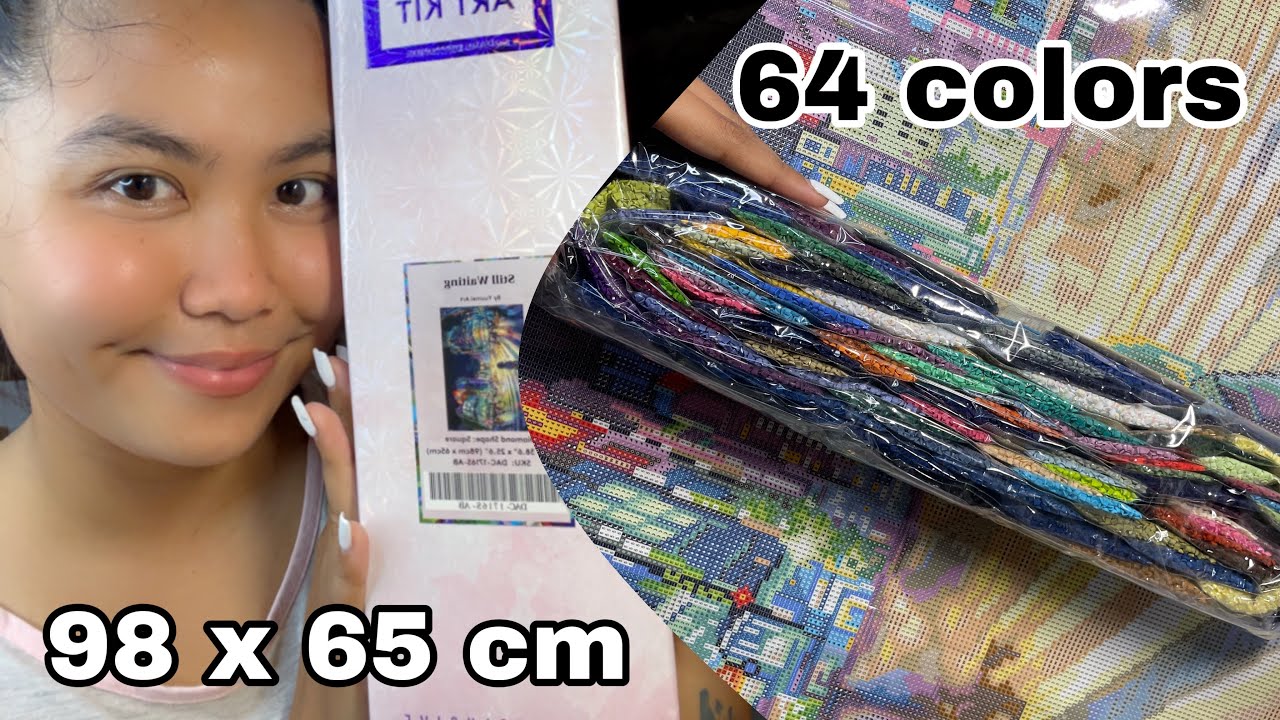✨asmr✨ KITTING UP MY BIGGEST DIAMOND PAINTING EVER!
