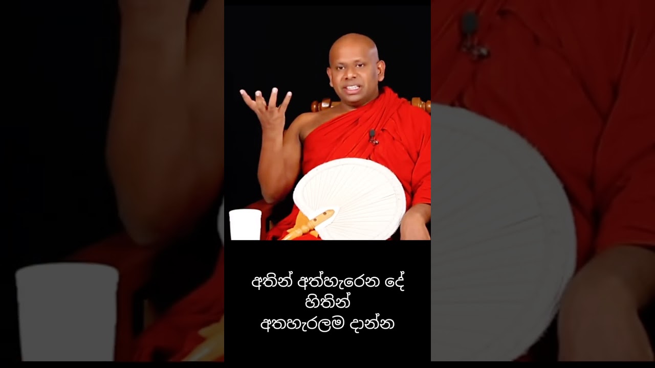 අතින් අත්හැරෙන දේ හිතින් අතහැරලම දාන්න✨🙏🏼#welimada_saddhaseela_thero #bana #dharmadeshana #shorts