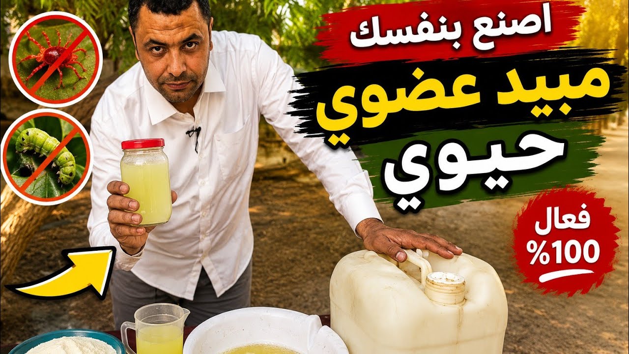 اقوي مبيد طبيعي يقضي  علي اكثر من 120 افه حشرية ومرض فطري