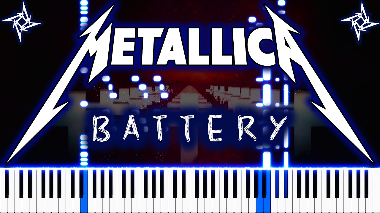 Metallica - Battery | Piano Tutorial w Visualizer