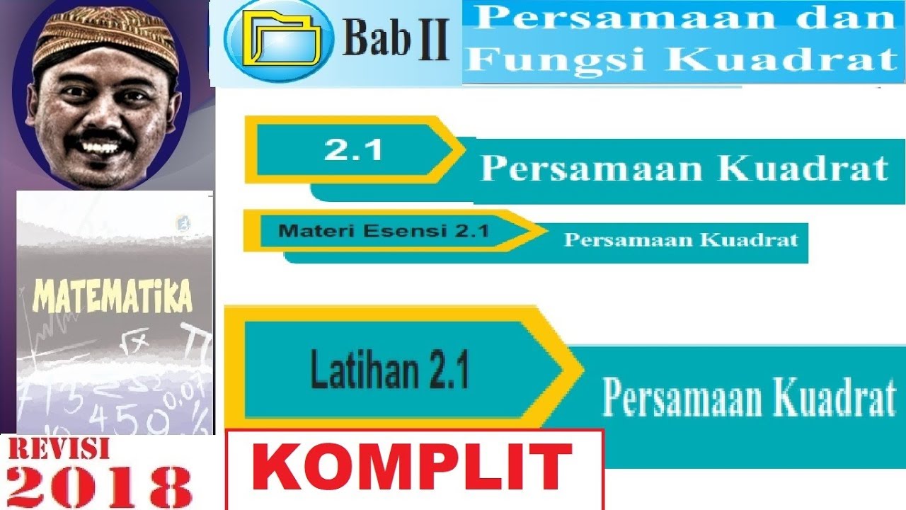 latihan 2.1 matematika kelas 9 bse k13 revisi 2018 persamaan dan fungsi kuadrat