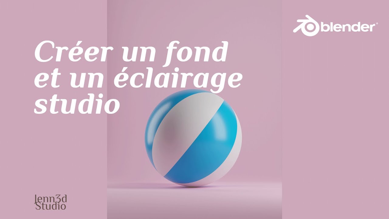 Créer un fond et un éclairage studio sur blender 3.1