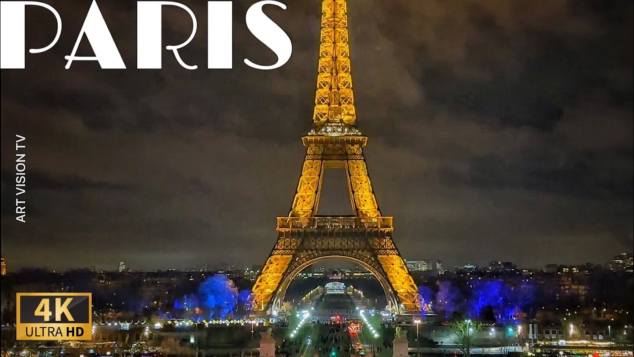 [🇫🇷Paris France] Beautiful evening Walk (4K HDR)  04/JANUARY/2025