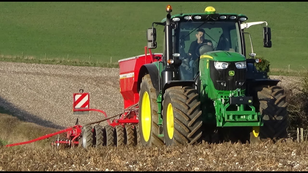 Seed Drilling Oats with John Deere 6215R & Horsch