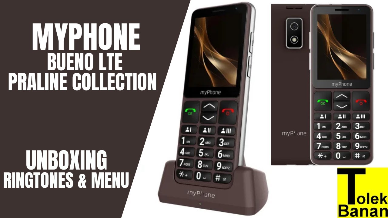 myPhone Bueno LTE Praline Collection - Unboxing / Menu & Ringtones / Dzwonki - Telefon dla seniora
