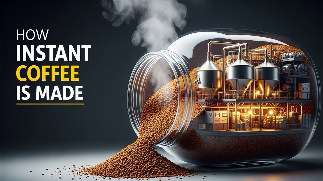 How instant Coffee Are Made | Inside a Real Coffee Factory (Satisfying Production Process