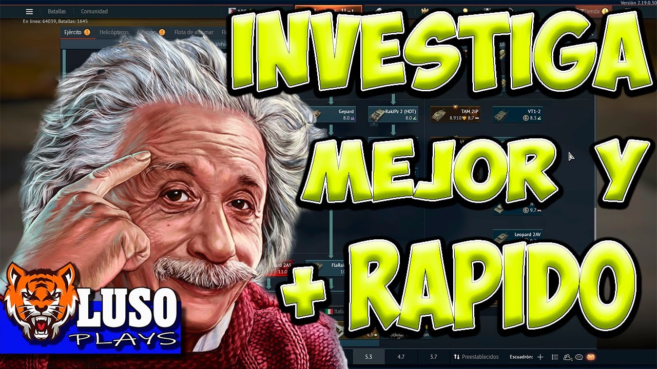 COMO INVESTIGAR , MEJOR Y MAS RAPIDO , DEFINITIVO , War Thunder