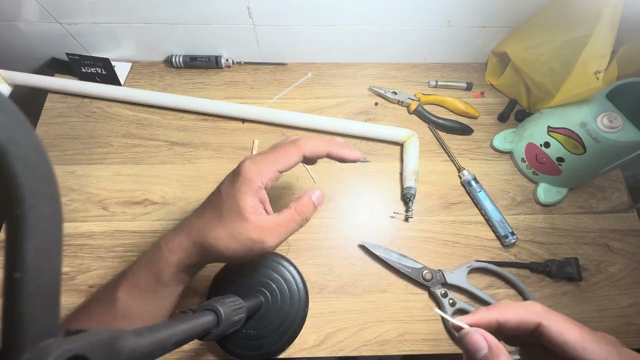 Chế máy cắt xốp từ mỏ Hàn