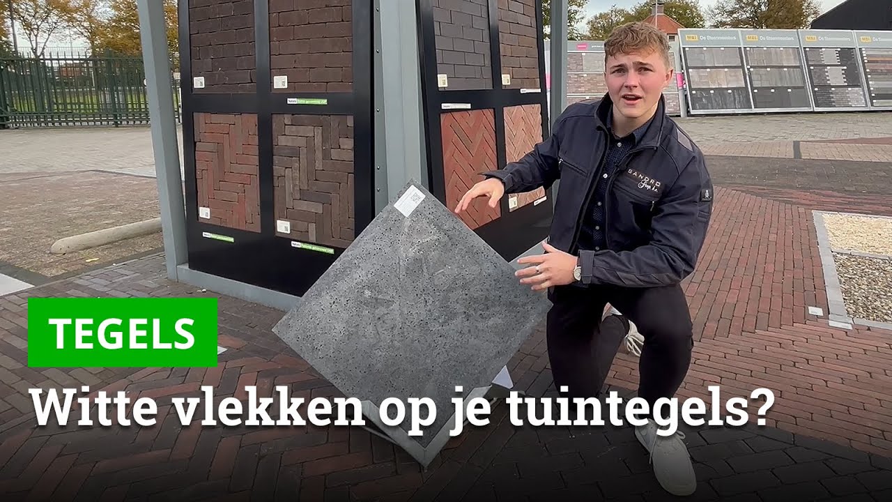 Witte vlekken op je tegels | Wat is kalkuitbloei? - Bestratingsweb.nl