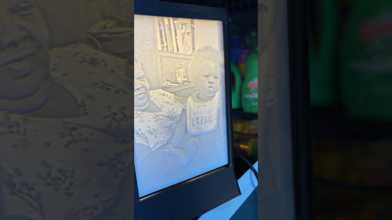 Lithophane light box