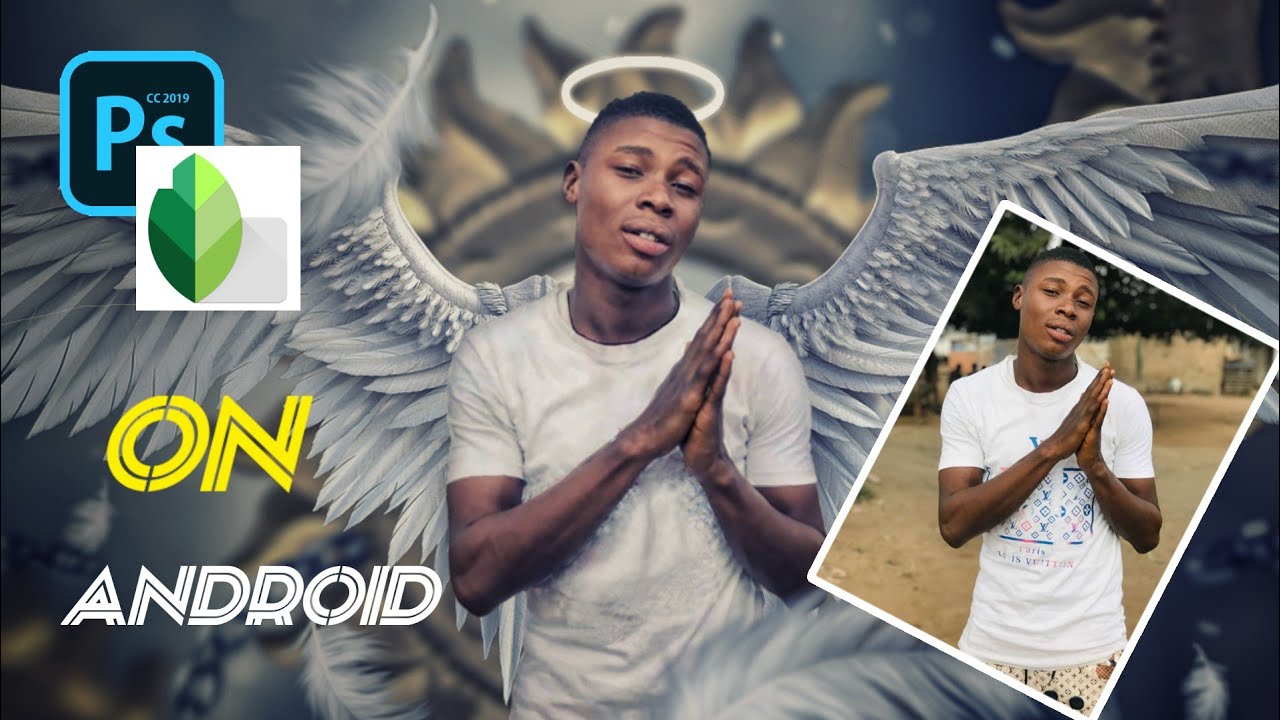 how to edit an Angel photo manipulation on android | ps touch editing | ps touch photo manipulation