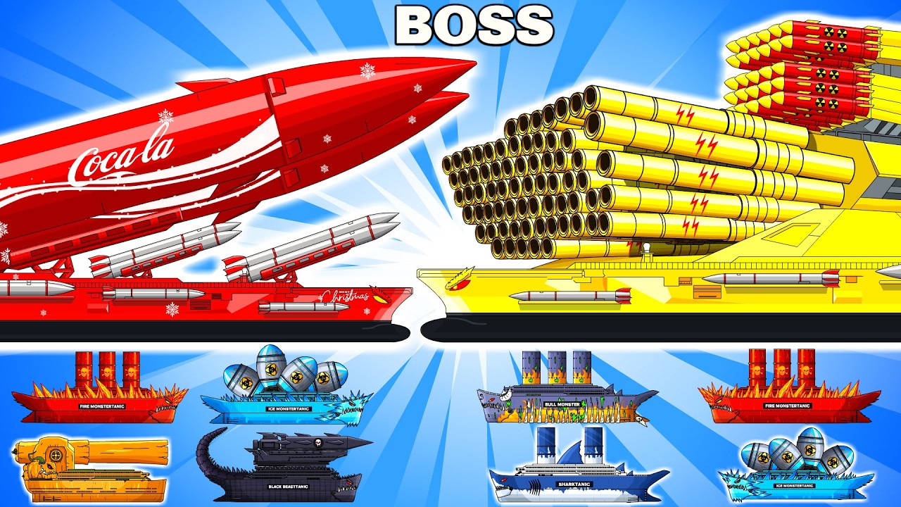 The Ultimate Missile Titan COMBINED WITH ABYSSAL CRUISER vs MEGA BOSS