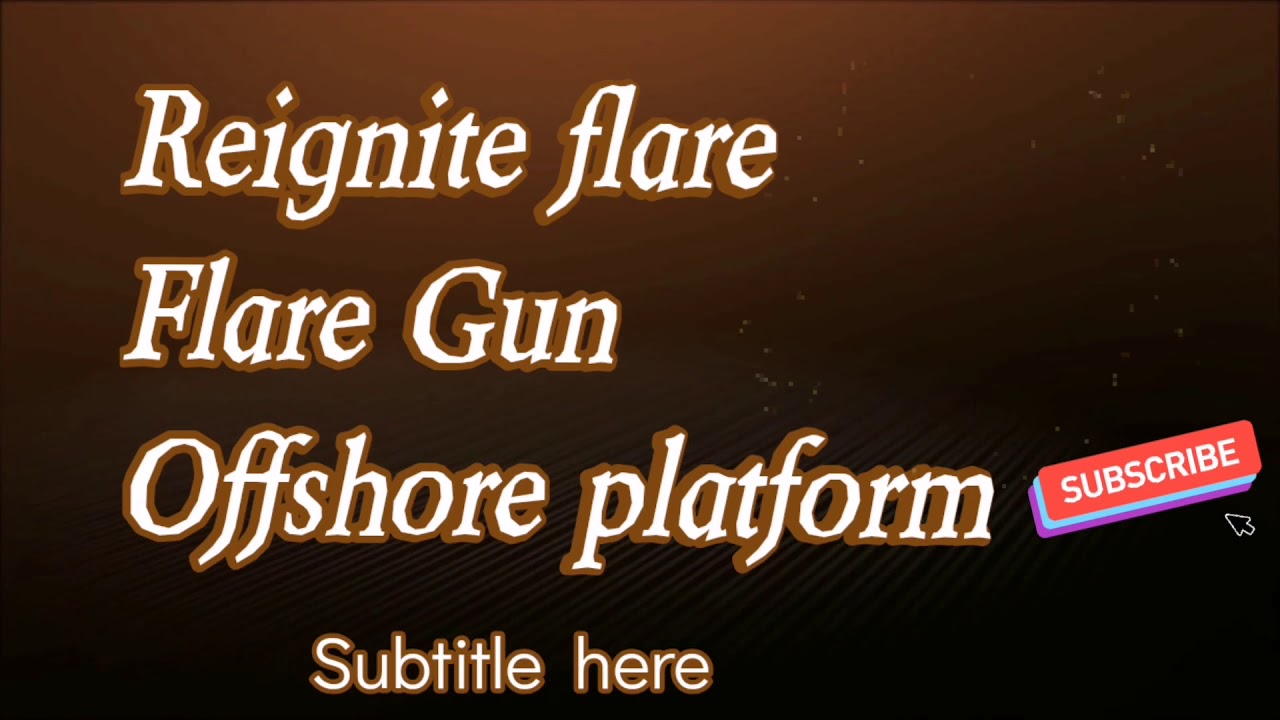 Flare Reignite - Flare Gun - Second #Offshore Platform - second Shot Catchs Fire