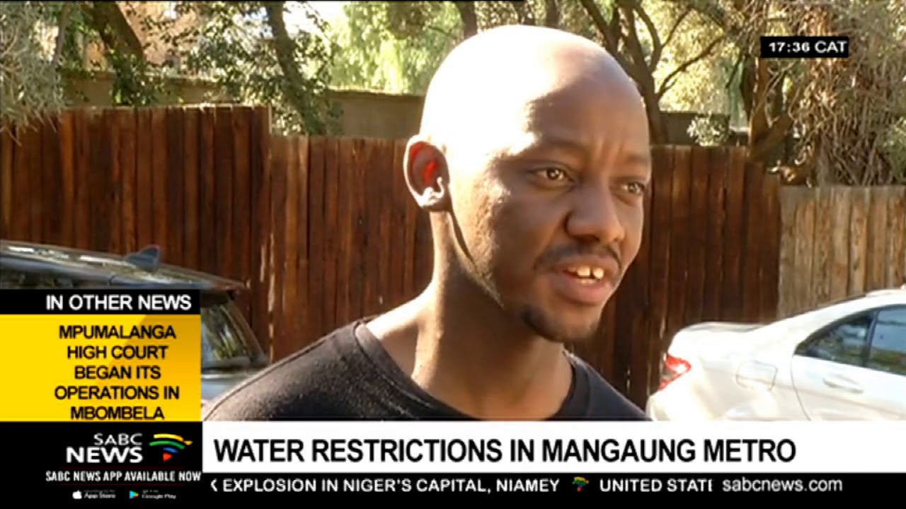 Water restrictions in Mangaung metro