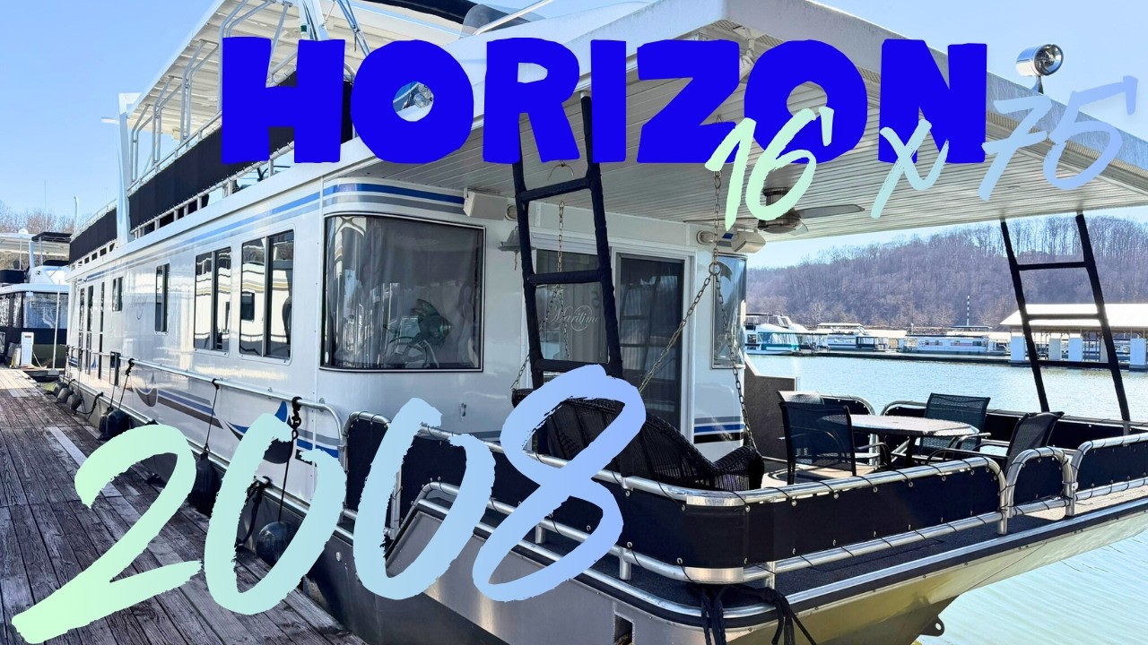 Продается плавучий дом Horizon Widebody 2008 года выпуска, размером 16 x 75 футов, от HouseboatsB...