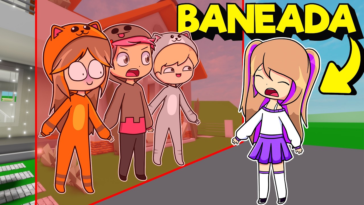 MIS AMIGOS me ECHAN de su CASA en Brookhaven Roblox