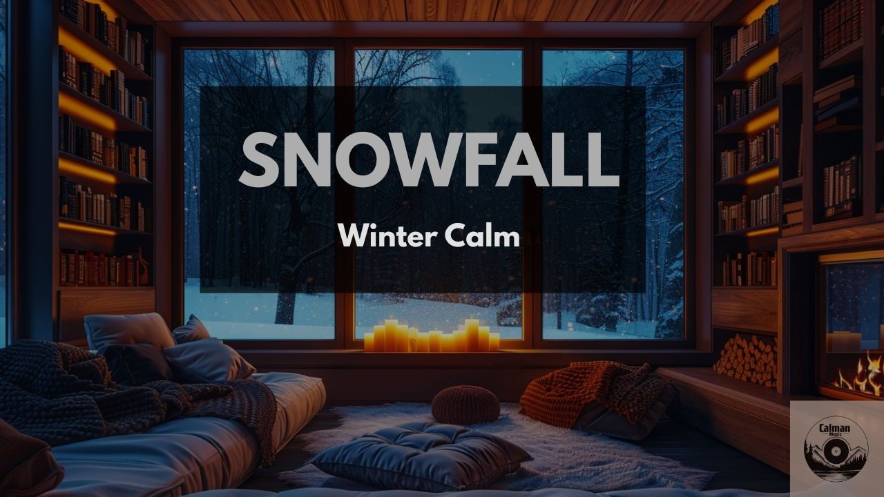 Snowfall Night ❄️ Winter Ambience | Calm Music, Falling Snow, Deep Focus