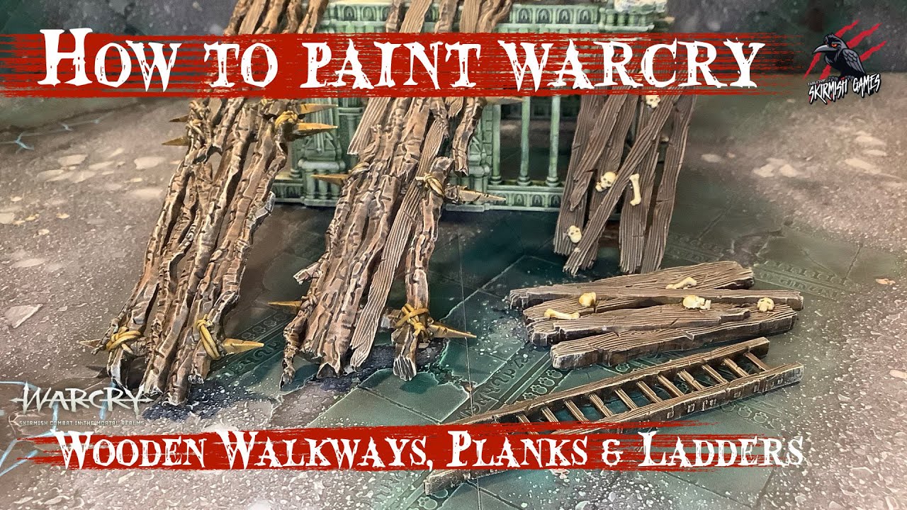 HOW TO PAINT WARCRY WOOD TERRAIN - Painting Warhammer Terrain - Quick Simple Wood Technique