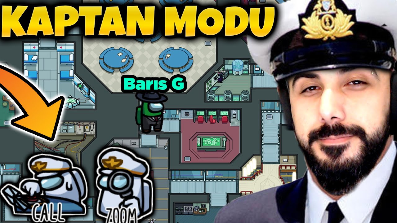 TÜM HARİTAYI GÖRÜYOR VE İSTEDİĞİ YERDE EMERGENCY BASIYOR!! AMONG US KAPTAN MODU! | Barış Can