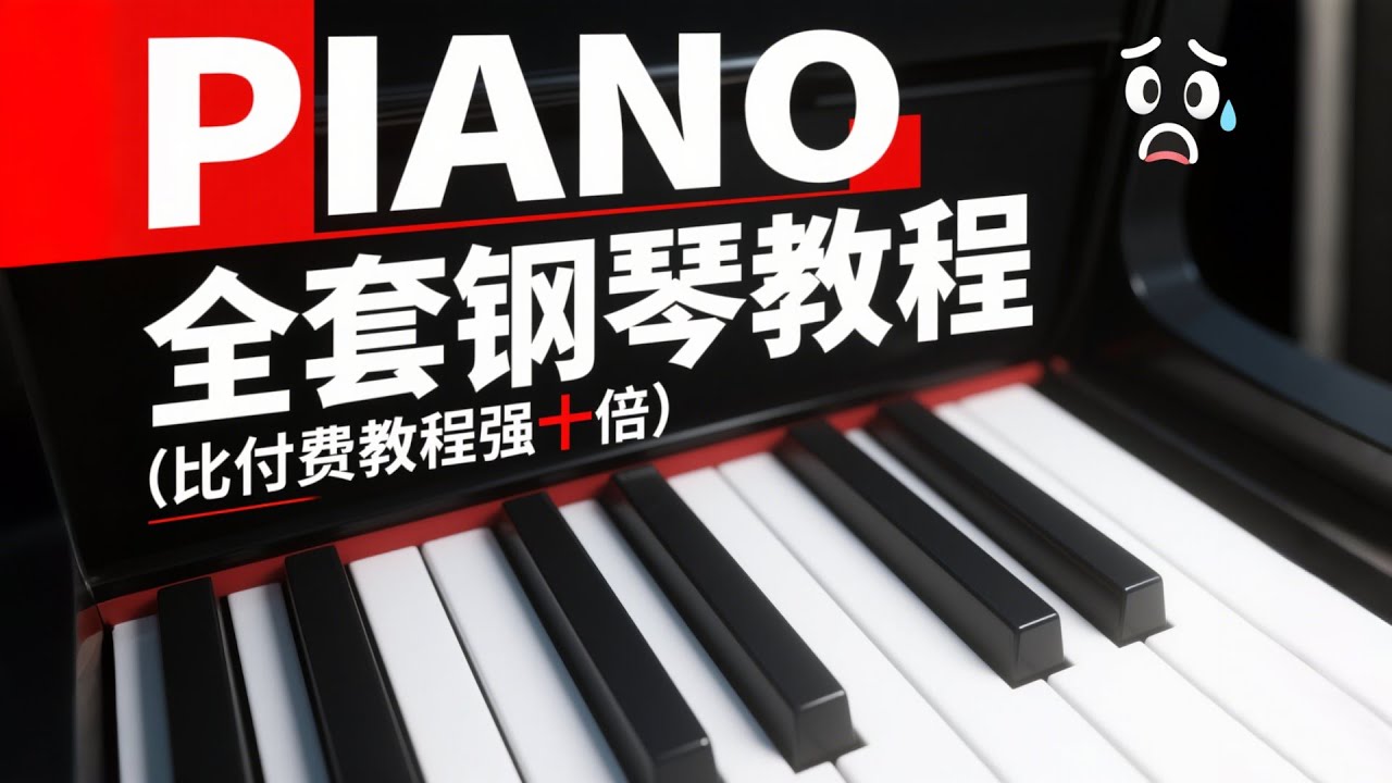 比付费还强10倍的钢琴全套教程，全程通俗易懂，别再走弯路了，小白看完秒变钢琴即兴伴奏大神！#钢琴 #piano #youtube #youtuber