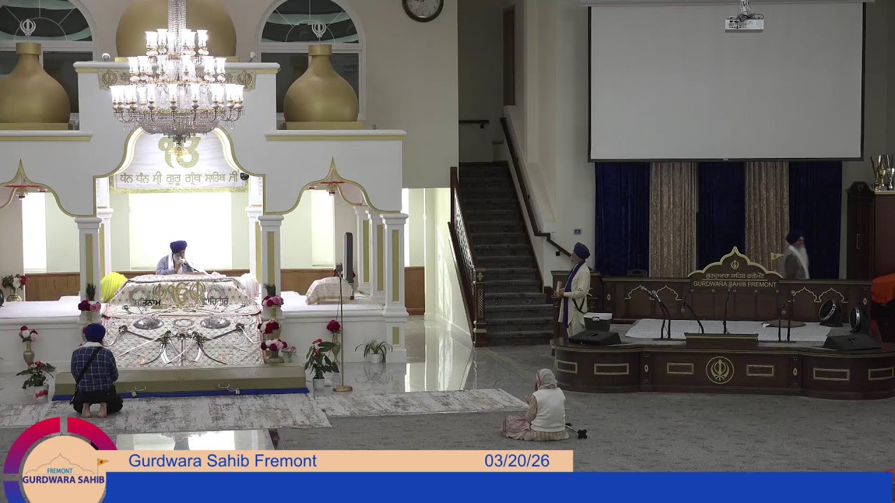 Gurdwara Sahib Fremont Morning Diwan 2026-03-20