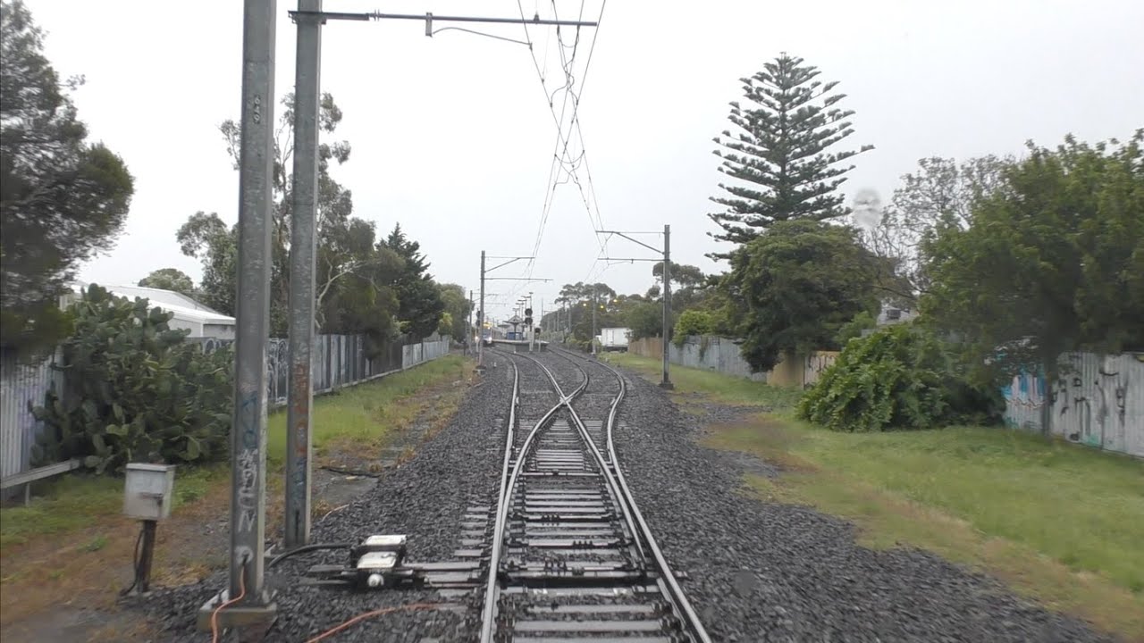 Driver's Wet Day View Seaholme to Werribee Melbourne 
