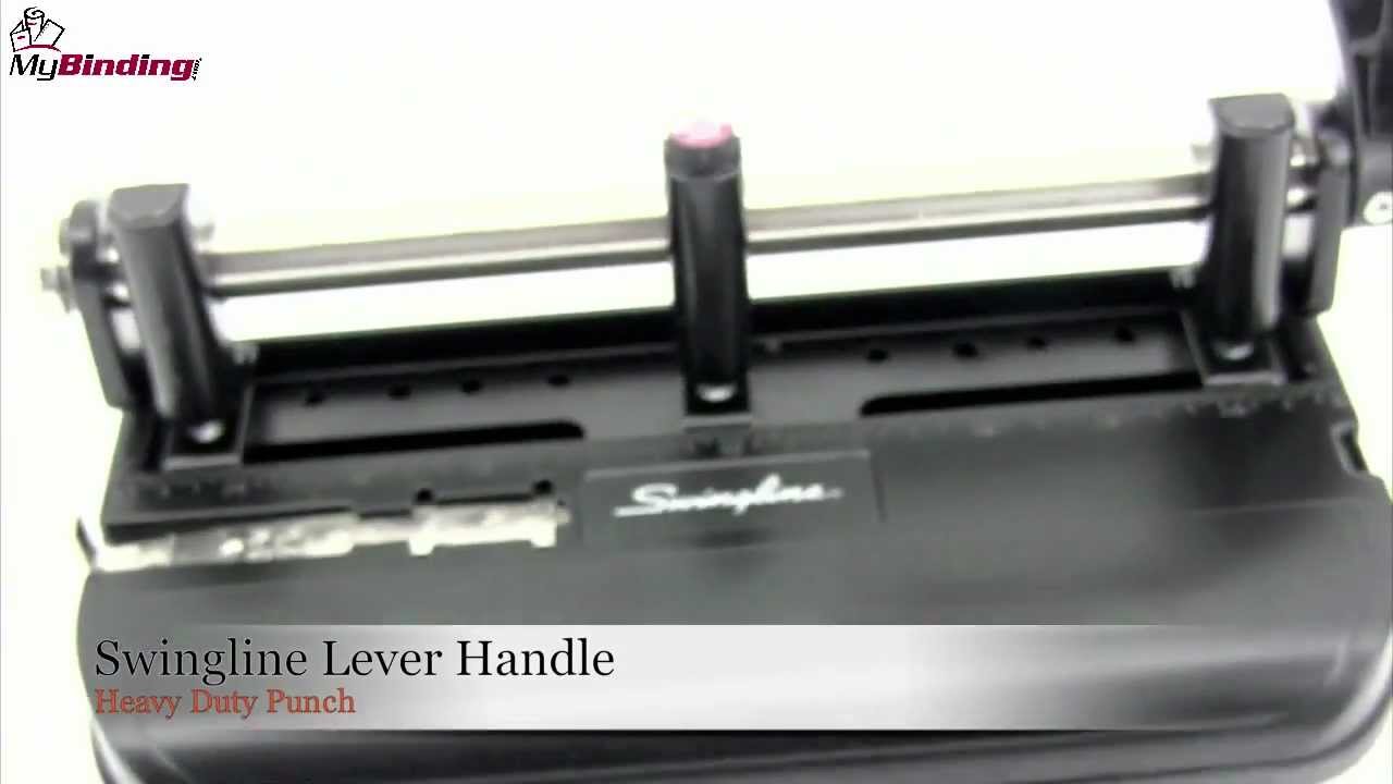 Swingline Lever Handle Heavy Duty 2 3 Hole Punch Demo