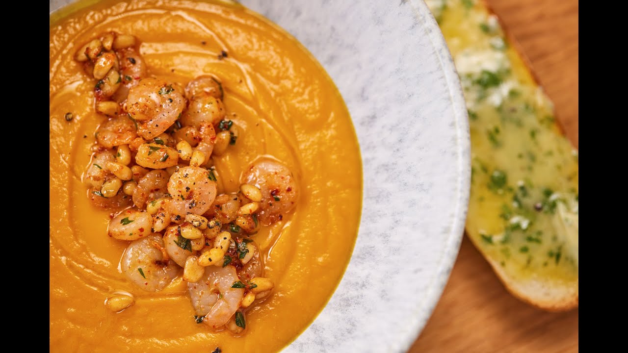 GARDU GARDU TV laida - Kreminė moliūgų sriuba su krevetėmis