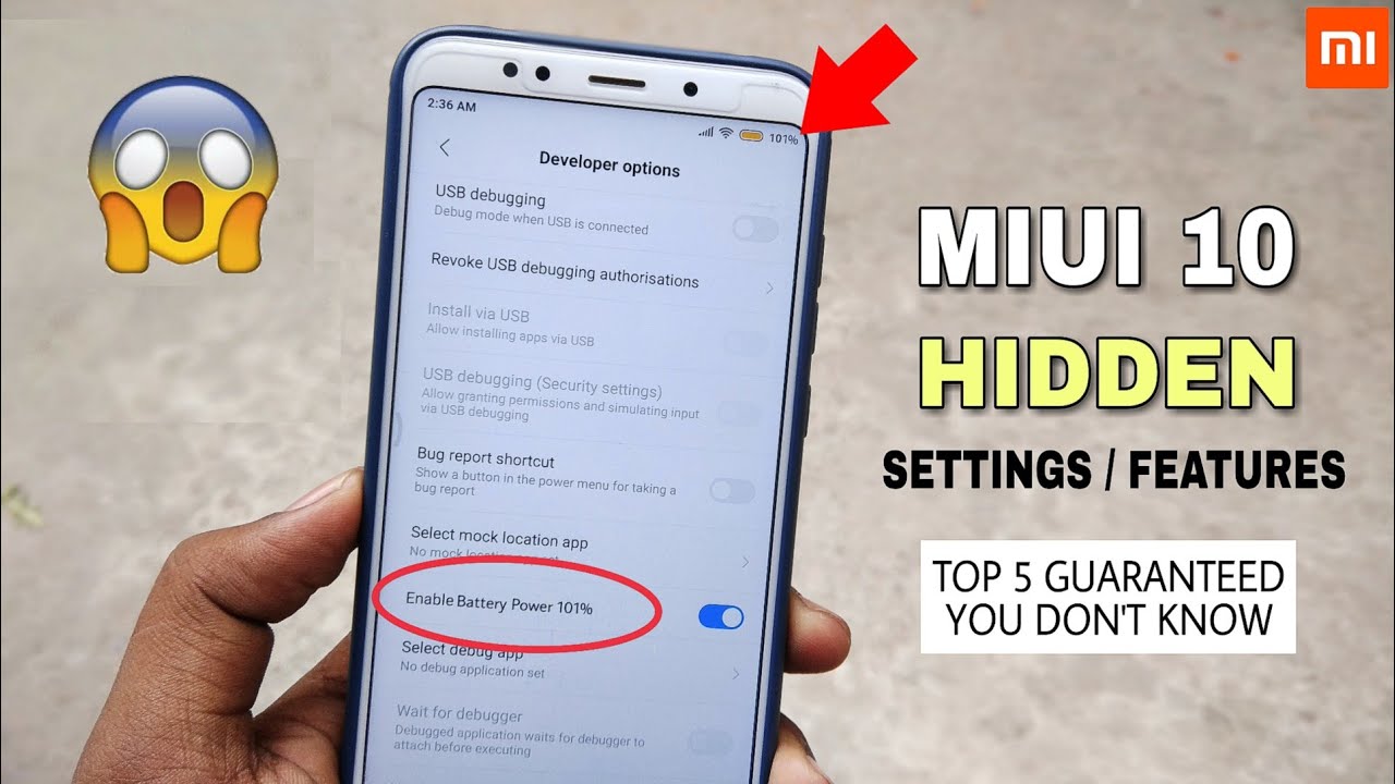 MIUI 10 Top 5 Hidden Features Settings Most Wanted | You Don't Know