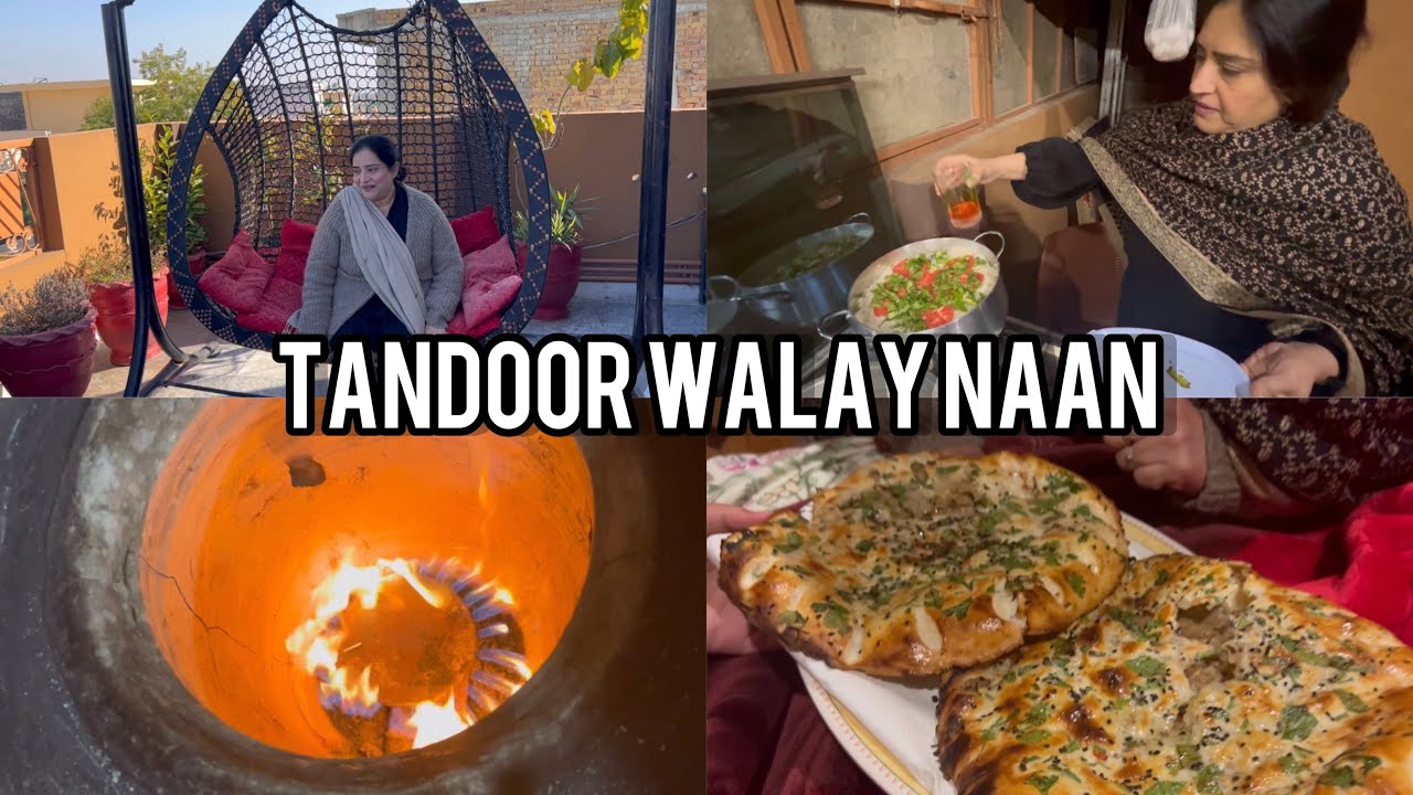 VISITING MY FRIENDS ROOFTOP KITCHEN | TANDOORI QEEMAY WALAY NAAN RECIPE
