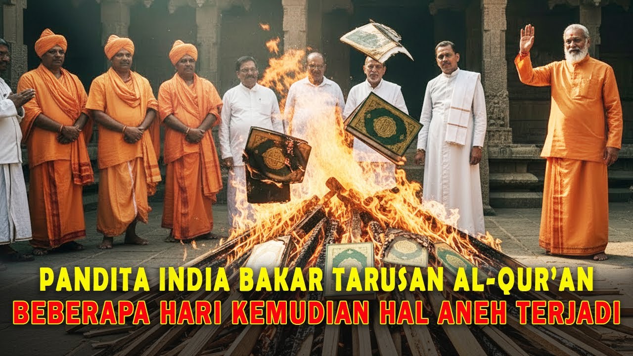 KUASA ALLAH❗ PULUHAN PANDITA BAKAR RATUSAN AL-QUR'AN. HAL MENGEJUTKAN TERJADI