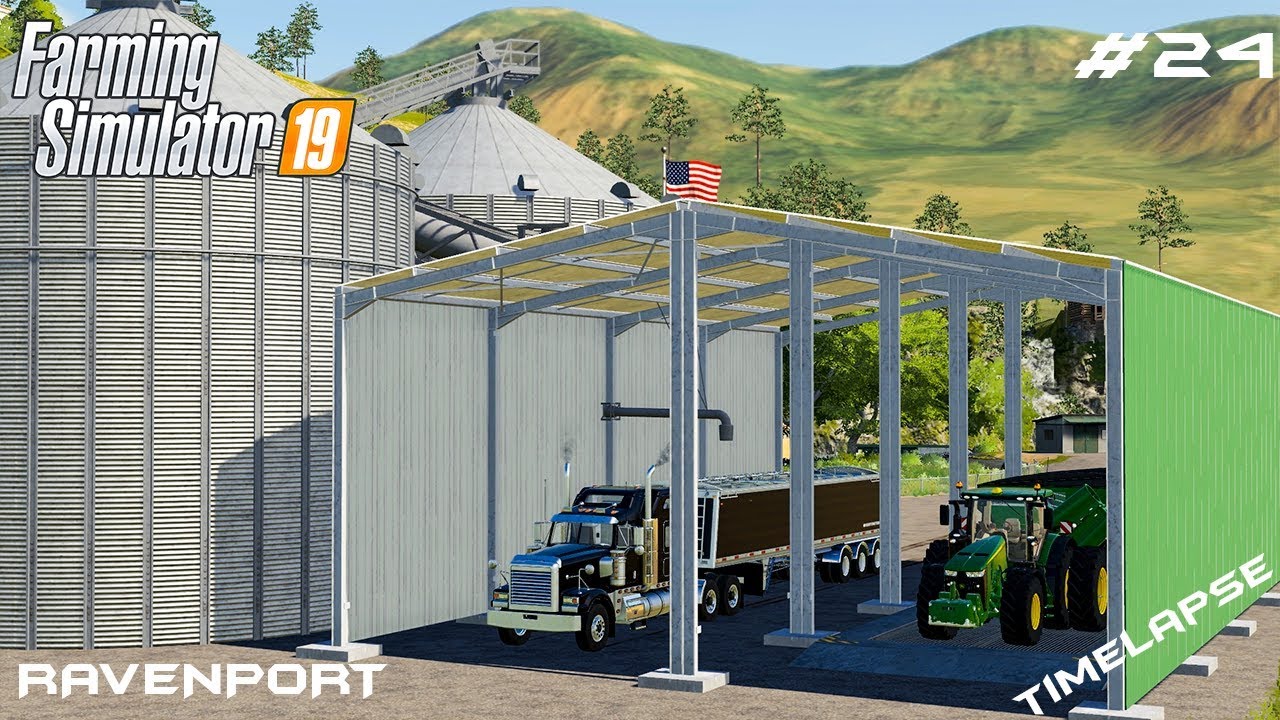 Selling 1.525.000 $ worth of grain | Timelapse on Ravenport | Farming Simulator 19 | Episode 24