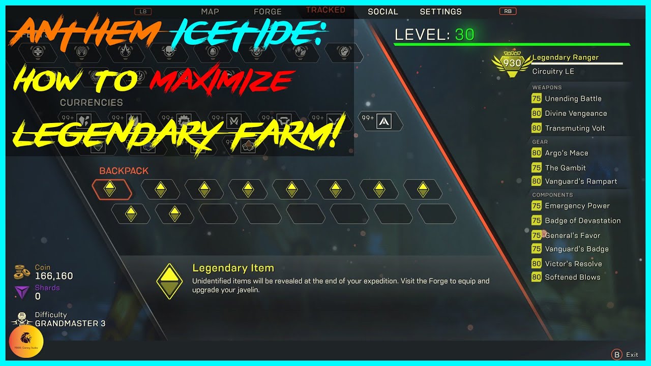 ANTHEM Icetide Event: How To Maximize Legendary Farm!