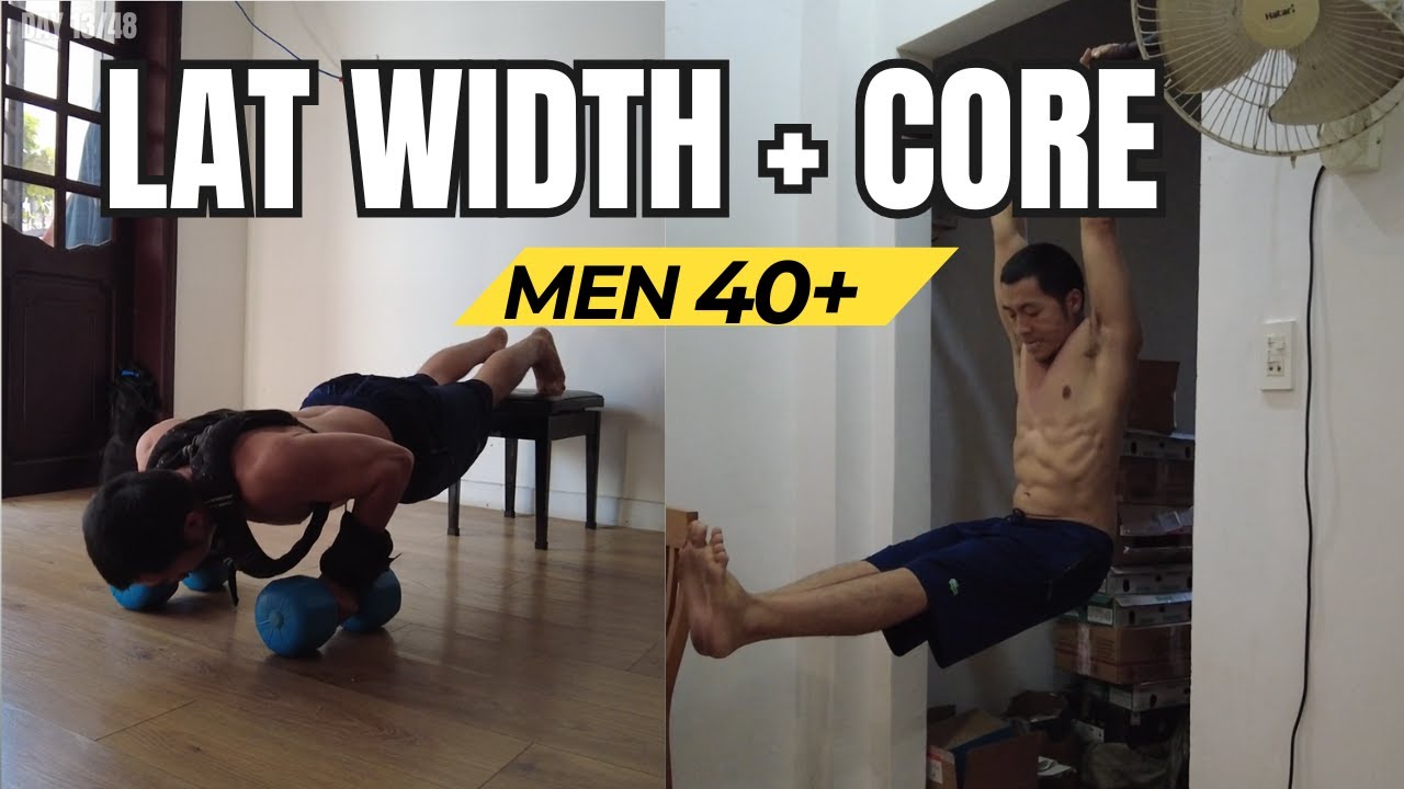 Wide V-Taper Back & Strong Core for Men Over 40 | DAY 13 – LAT WIDTH + CORE