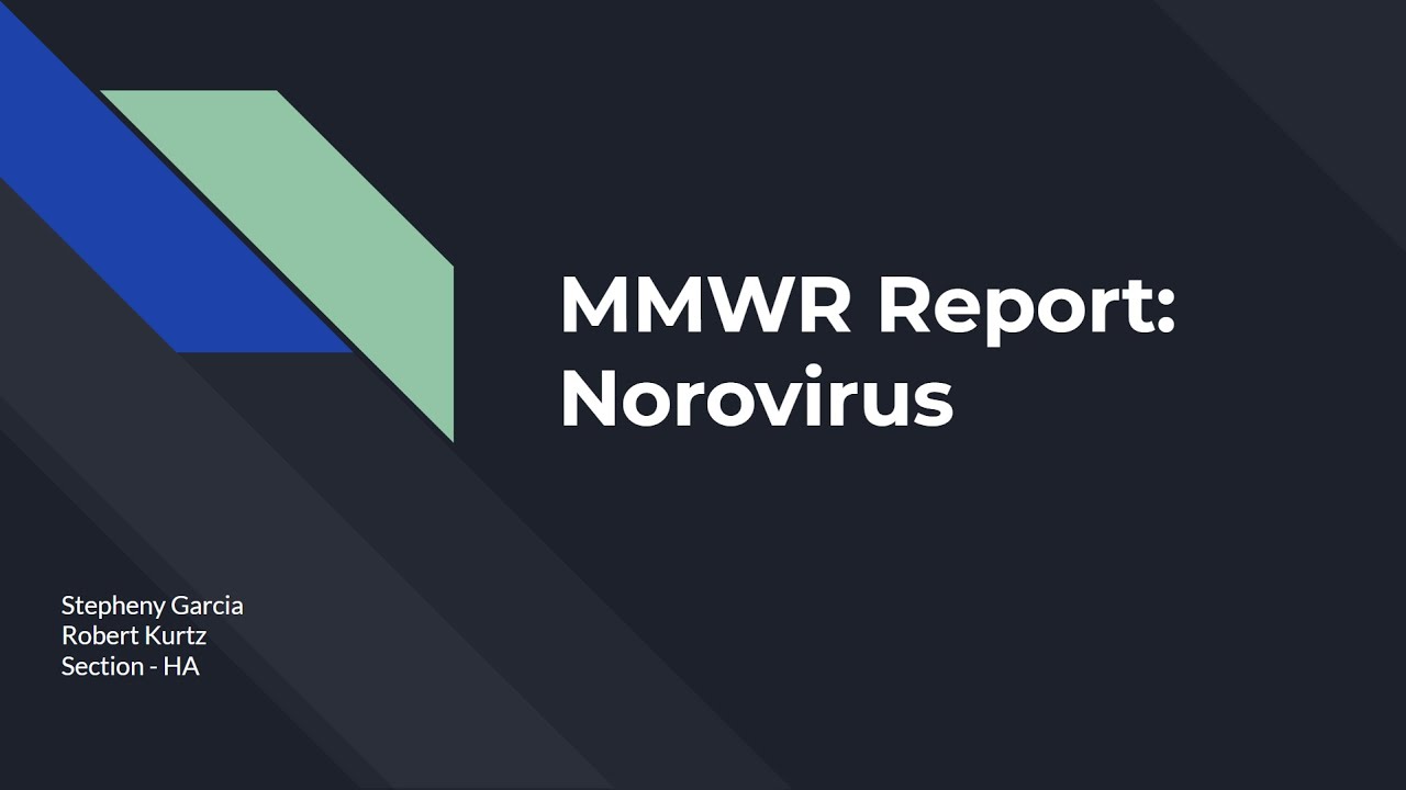 BIOL240 MMWR Norovirus