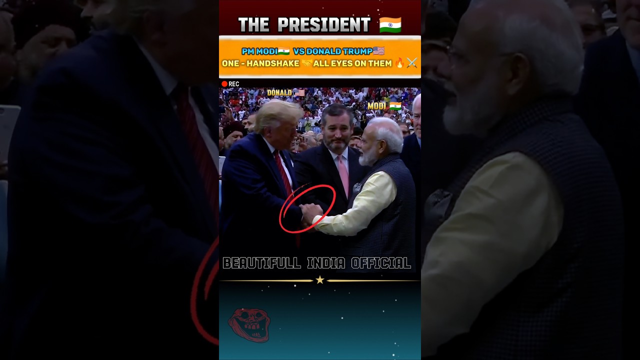 😎 One Handshake & the Whole World Was Watching PM Modi and Donald Trump🤝🌍🔥#ytshorts