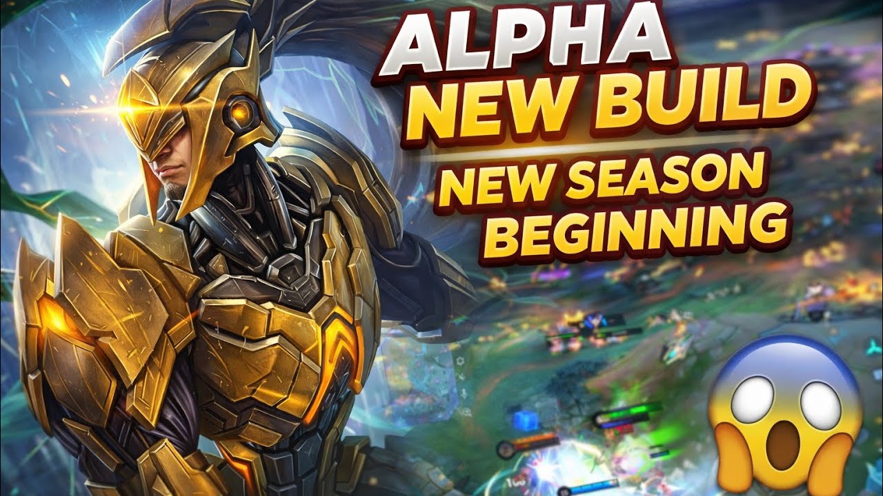 ALPHA!! New season 12 kill play with random players #mobilelegends #alpha 