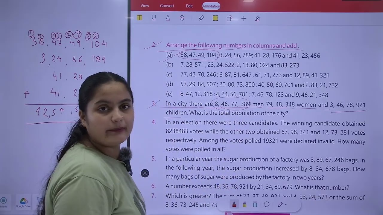 MATHS - 5 | CHAPTER 3  : OPERATIONS INVOLVING LARGE NUMBERS