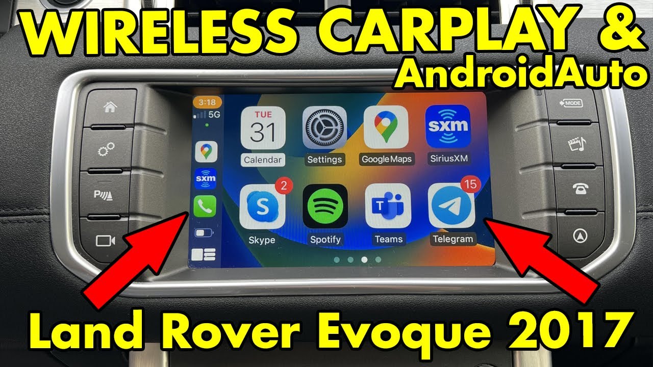 Wireless CarPlay and AndroidAuto in Land Rover Evoque 2017 Harman Stereo