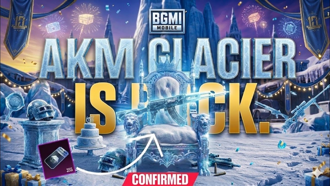 Наконец-то 😍 AKM Ледник на 100% будет в следующем классическом ящике BGMI / События обновления BG...