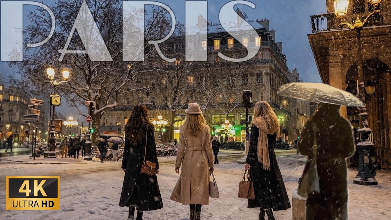 [🇫🇷Paris France 4K120FPS Walking Tour]2026 Suite aux fortes chutes de neige à Paris  12/January/2026