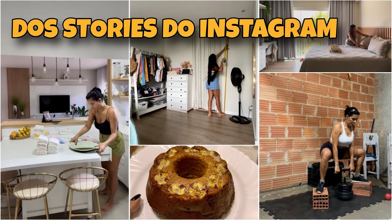 VOU COMEÇAR PLANEJAR O CLOSET - BOLO DE BANANA - CUSCUZ- TREINO E + Stories 23 e 24/02