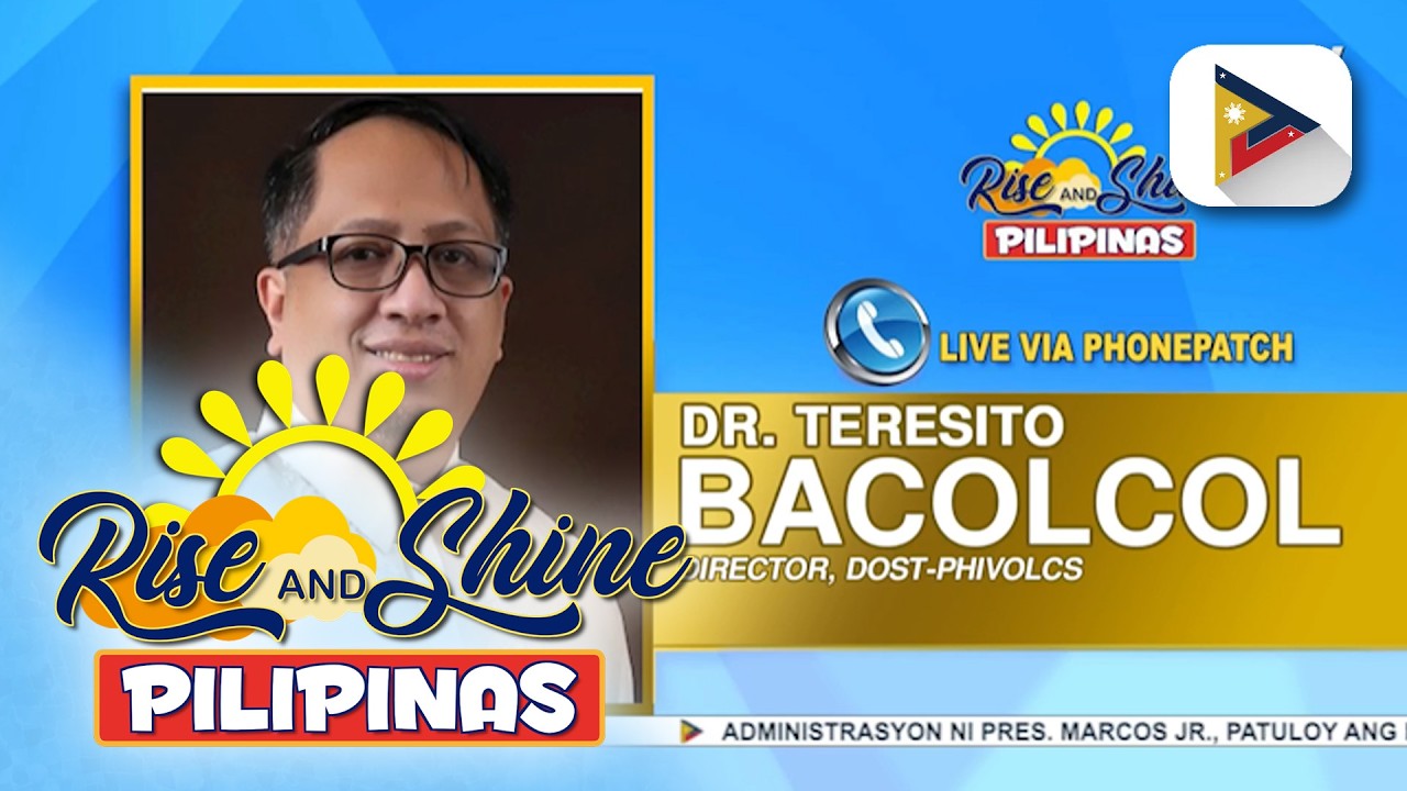 Panayam kay DOST-PHIVOLCS Director Teresito Bacolcol kaugnay sa nagpapatuloy na...