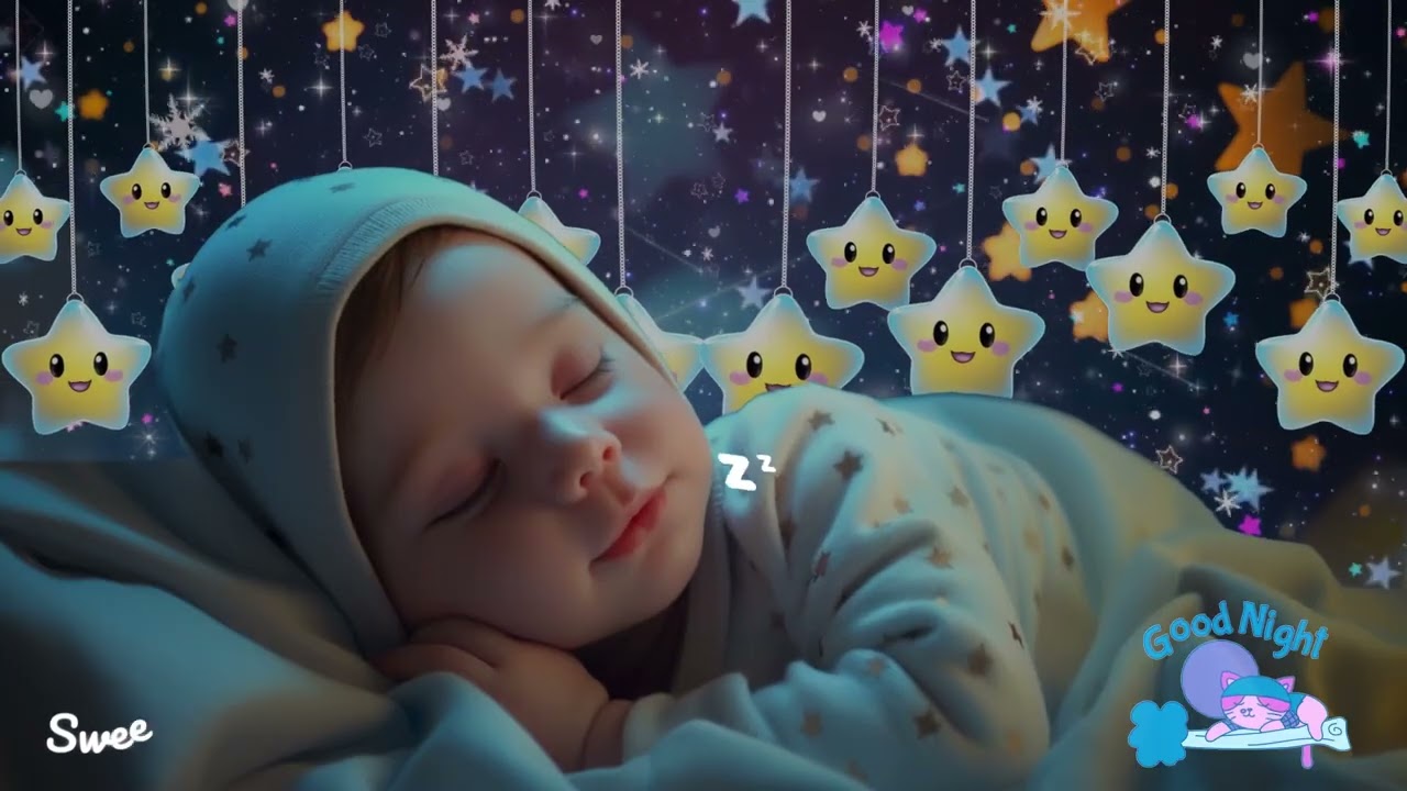 Baby Sleep Music🌙Baby Drift Into Deep Sleep💤Sleep Instantly in 3 Minutes 🎵Mozart & Brahms Lullabies