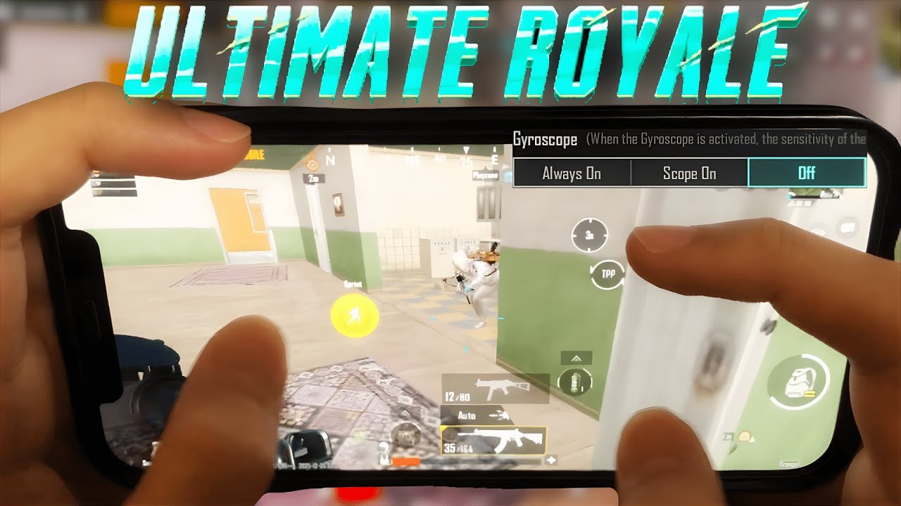 No Gyro iPhone Player 1vs4 Clutches in Ultimate Royale#23 (Handcam) | PUBG Mobile