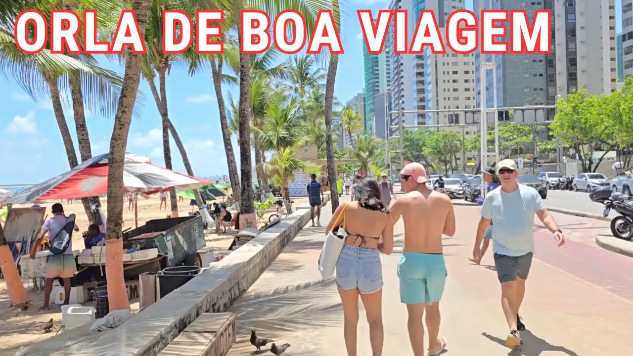 OLHA ESSE PARAÍSO ORLA da PRAIA de BOA VIAGEM - RECIFE - PERNAMBUCO.